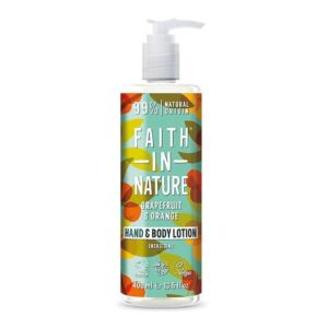 Faith in Nature Lotiune vegana pentru corp si maini cu grapefruit si portocala