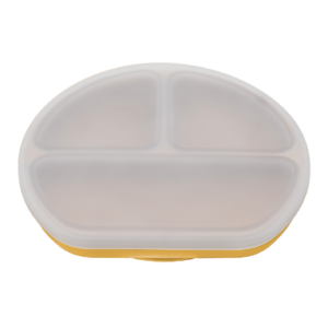 Farfurie din silicon cu capac