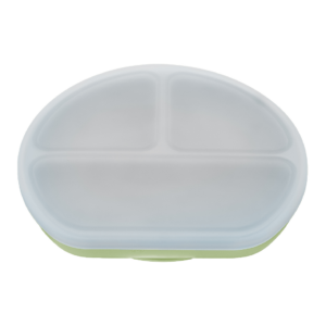 Farfurie din silicon cu capac
