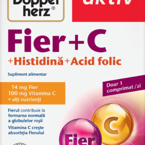 Fier + Vitamina C + Histidina + Acid folic