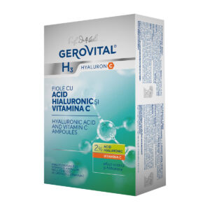 Fiole cu acid hialuronic si vitamina C H3 Hyaluron C