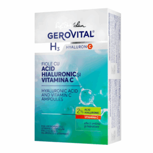 Fiole cu acid hialuronic si vitamina C H3 Hyaluronic C