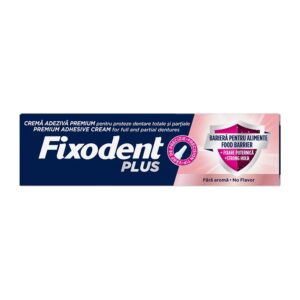 Fixodent Plus Food Barrier Fara Aroma - Adeziv pentru proteze dentare