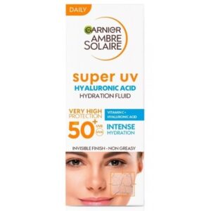 Fluid de fata anti-poluare cu protectie solara SPF 50+ Ambre Solaire