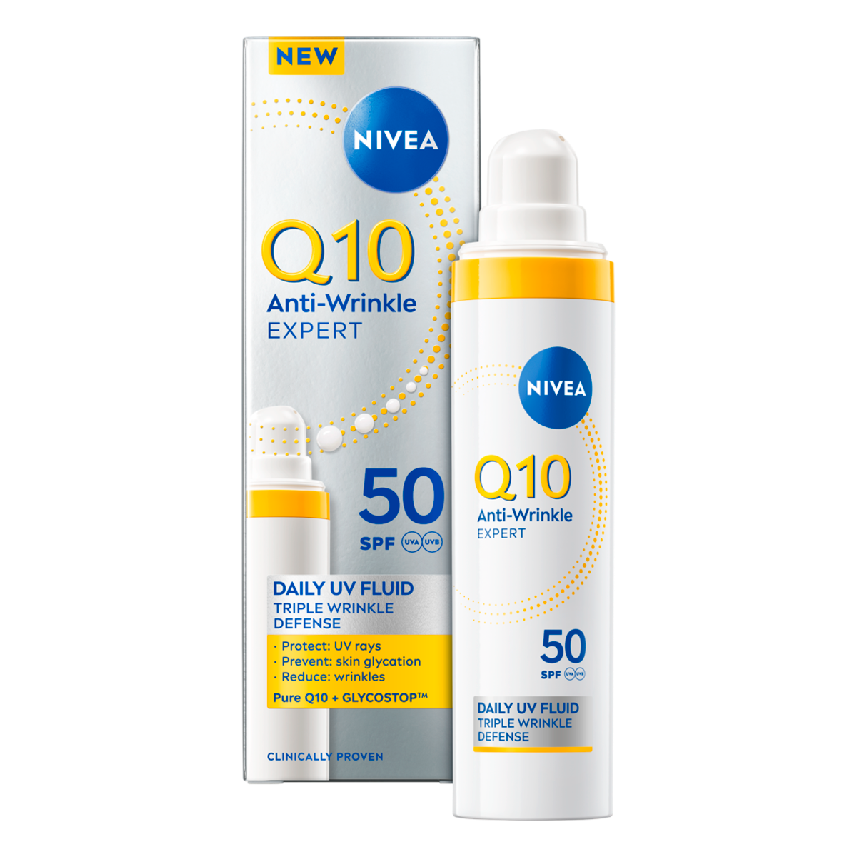 Fluid de zi Anti-Wrinkle Expert Q10 cu protectie UV