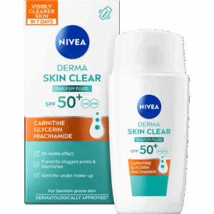 Fluid de zi hidratant Derma Skin Clear cu SPF 50+