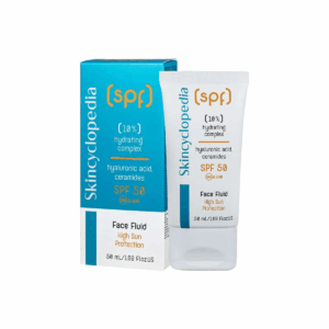Fluid facial SPF50 cu efect de hidratare