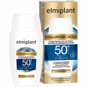 Fluid facial cu efect antirid SPF50+ Hyaluronic Gold