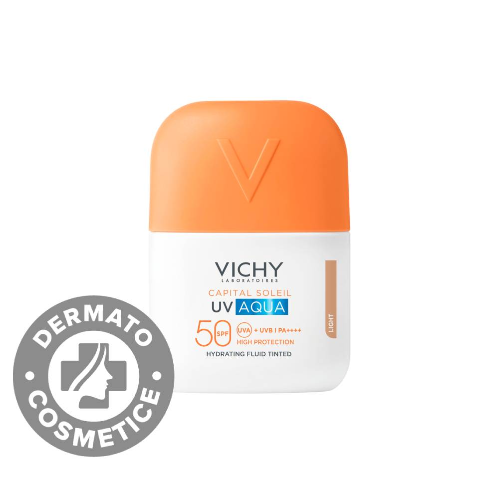 Fluid hidratant colorat SPF 50 Capital Soleil UV AQUA
