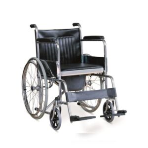 Fotoliu rulant cu vas de toaleta inclus