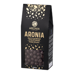 Fructe de Aronia BIO glazurate cu Ciocolata