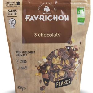 Fulgi bio crocanti cu 3 feluri de ciocolata