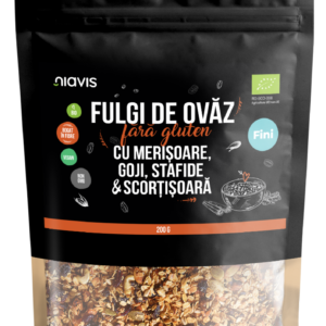 Fulgi de ovaz fini fara gluten cu merisoare