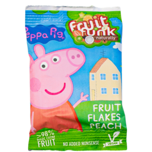 Fulgi din fructe cu piersici Peppa Pig