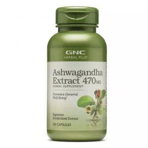 GNC Herbal Plus Ashwagandha 470 mg – 100 capsule