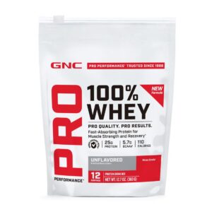 GNC Pro Performance 100% Whey – Proteină din zer fără aromă