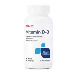 GNC Vitamin D-3 2000 UI – Vitamina D3 Naturala din Lanolina