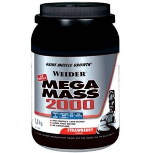 Gainer proteic cu aroma de capsuni Mega Mass 2000