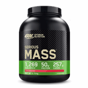 Gainer proteine Serious Mass cu aroma de capsuni