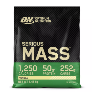 Gainer proteine Serious Mass cu aroma de vanile