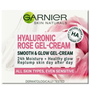 Gel-Crema pentru netezire si iluminare Skin Naturals Hyaluronic Rose