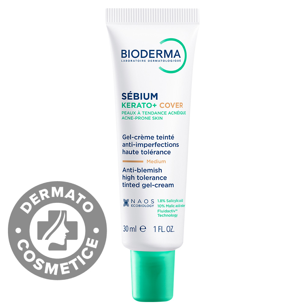 Gel crema nuantatoare anti-imperfectiuni Sebium Kerato+ Cover
