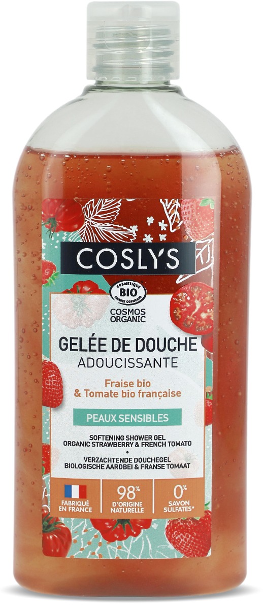 Gel de dus bio calmant cu Capsuni si Rosii