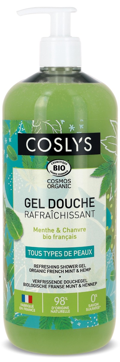 Gel de dus bio revigorant cu Menta si Canepa