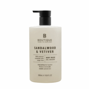 Gel de dus cu parfum de Lemn de Santal & Vetiver