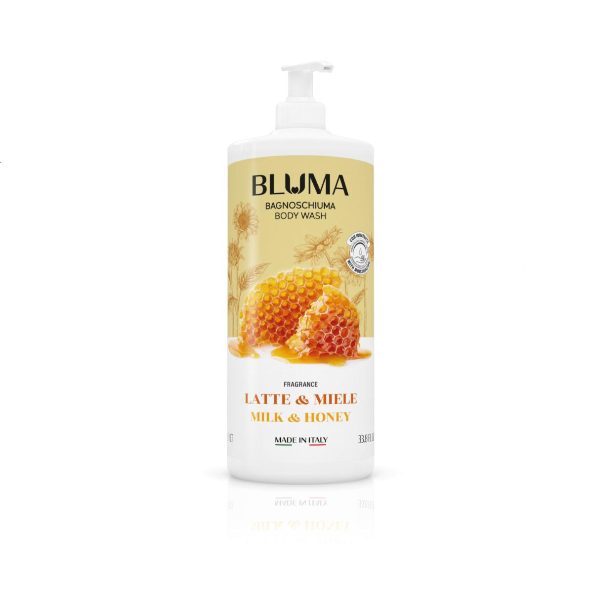 Gel de dus cu parfum de lapte si miere Bluma Latte & Mielle