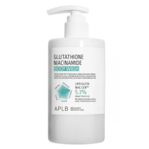 Gel de dus iluminator si hidratant cu Glutathione si Niacinamida