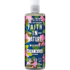 Gel de dus natural hidratant cu trandafir salbatic