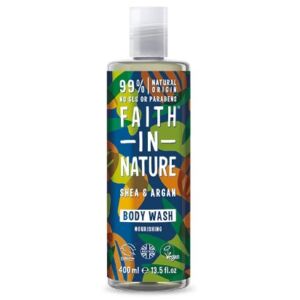 Gel de dus natural hranitor cu unt de shea si ulei de argan