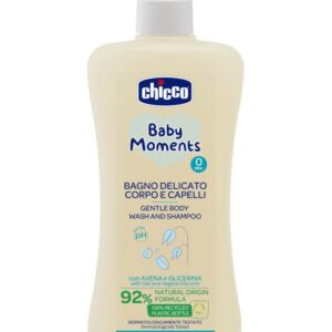 Gel de dus si sampon 2 in 1 fara lacrimi Baby Moments Baby Skin 0 luni +