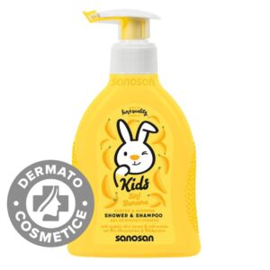Gel de dus si sampon 2in1 cu aroma de banane Kids