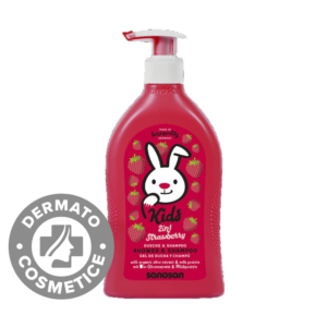 Gel de dus si sampon 2in1 cu aroma de capsuni