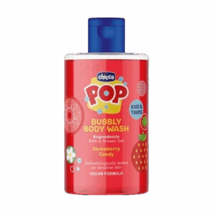 Gel de dus spumant cu aroma de bomboane cu capsuni POP