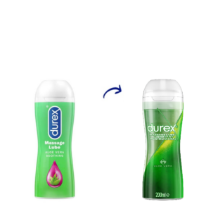 Gel lubrifiant pentru masaj 2 in 1 cu aloe vera