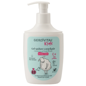 Gel spalare pentru corp si par Gerovital Kids Hydra-Care