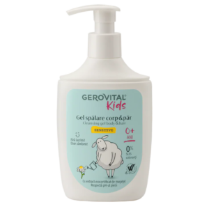 Gel spalare pentru corp si par Sensitive Gerovital Kids