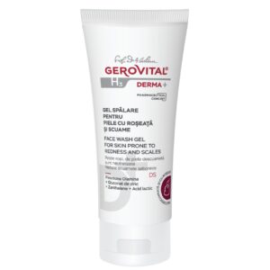 Gel spalare pentru piele cu roseata si scuame H3 Derma+