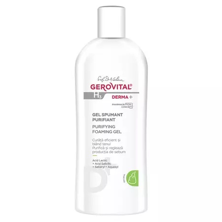 Gel spumant purifiant ten gras H3 Derma+