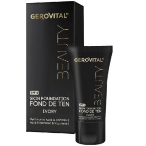 Gerovital Beauty Fond de ten cu acid hialuronic si vitamina E SPF 10 Ivory 30 ml