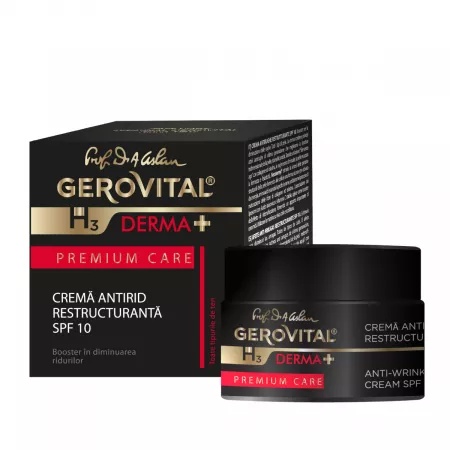 Gerovital H3 Derma+ Premium Care Crema antirid restructuranta SPF 10