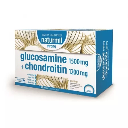 Glucosamine + Chondroitin Strong 20 fiole x 15 ml Naturmil
