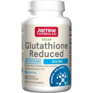 Glutathione Reduced 500mg 60 Caps Vegetale
