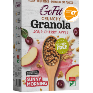 Granola cu cirese si mere fara gluten