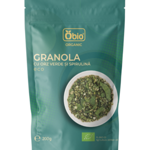 Granola cu orz verde si spirulina bio