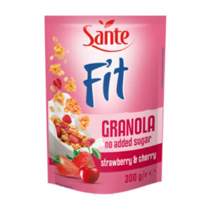Granola fit fara zahar adaugat cu capsuni si cirese