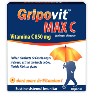 Gripovit Max C cu pulberi din fructe
